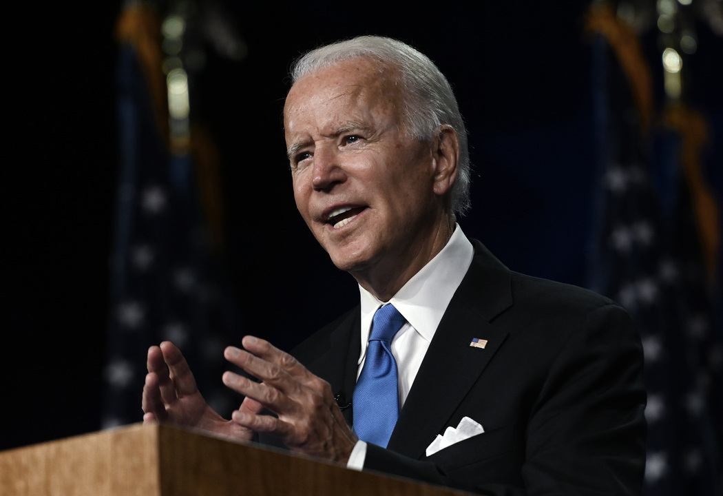 President Joe Biden delivers remarks at a virtual fundraising reception ...