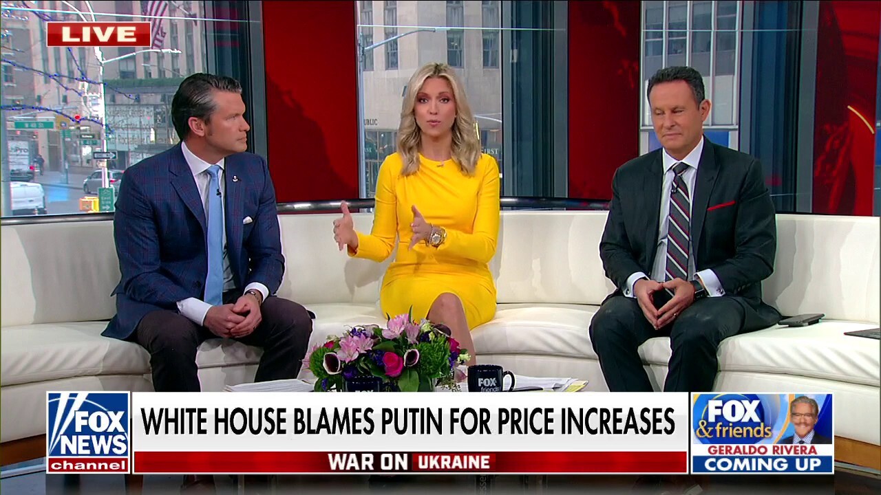'Fox & Friends' hosts on Biden blaming gas prices, inflation on Putin: 'Do they think we're dumb?'