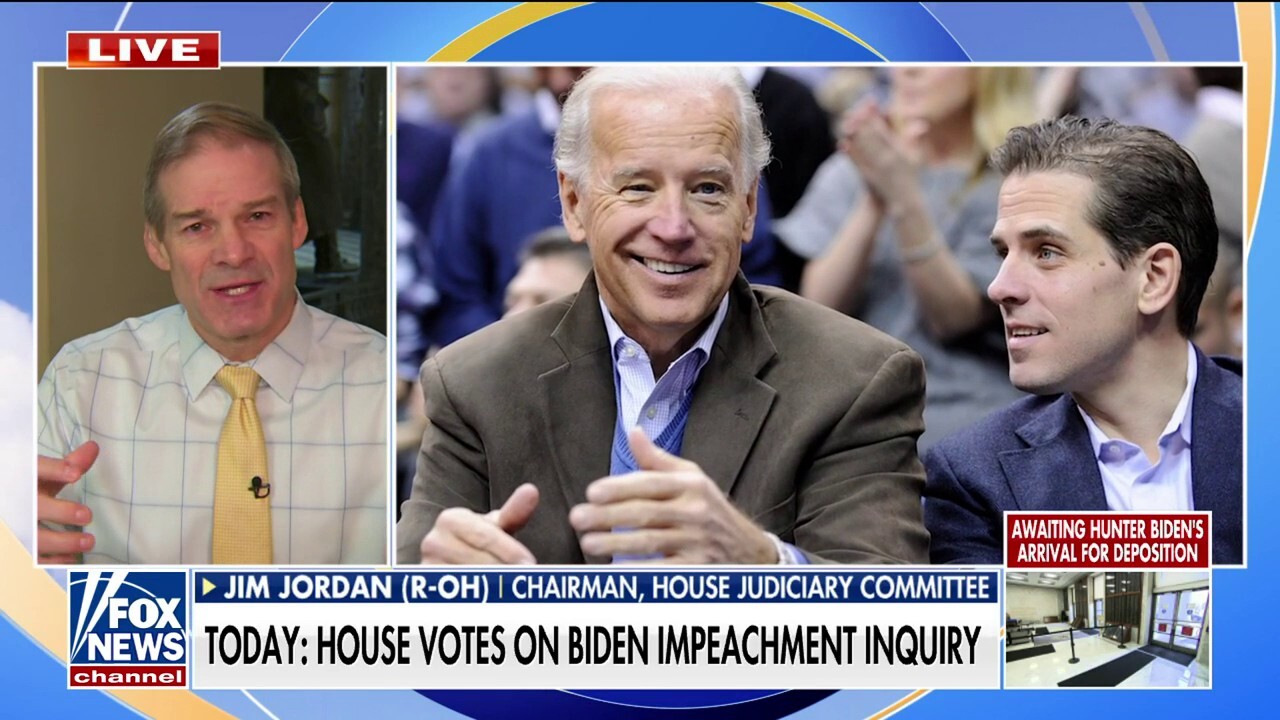 Jim Jordan says he's confident lawmakers will vote in favor of Biden impeachment inquiry