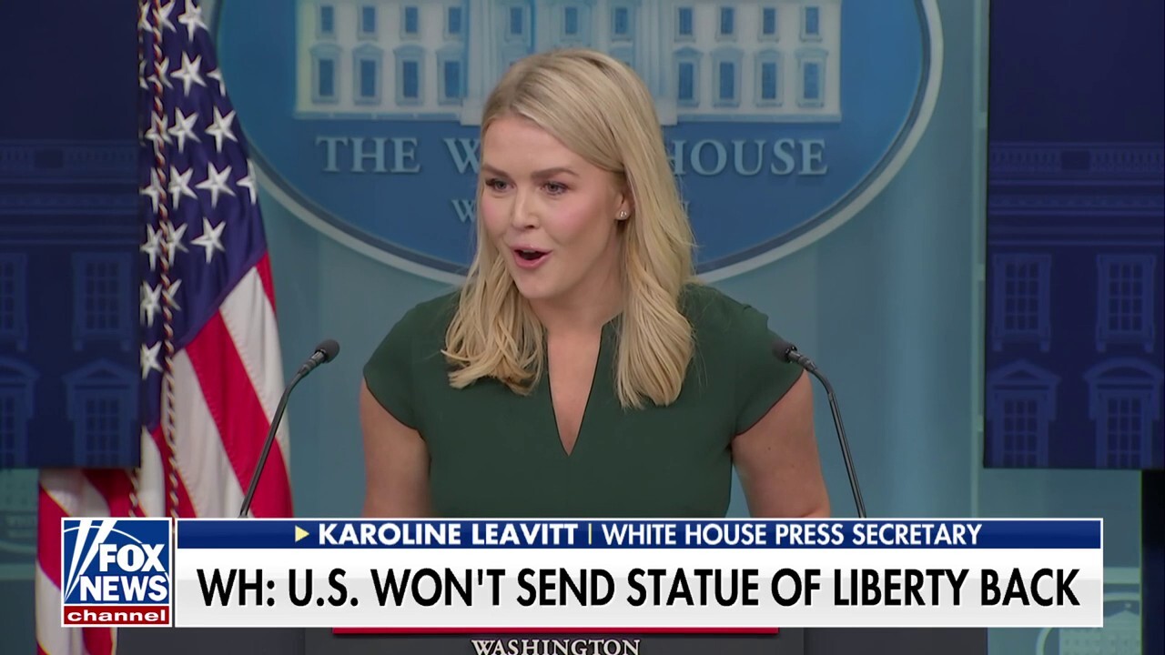 Karoline Leavitt shuts down French politician's request for America to give back Statue of Liberty