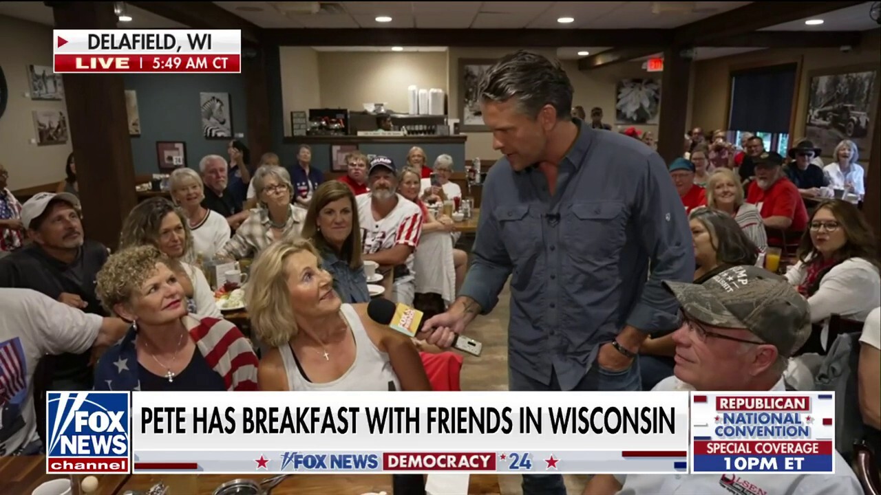 Pete Hegseth has 'Breakfast with Friends' in Wisconsin