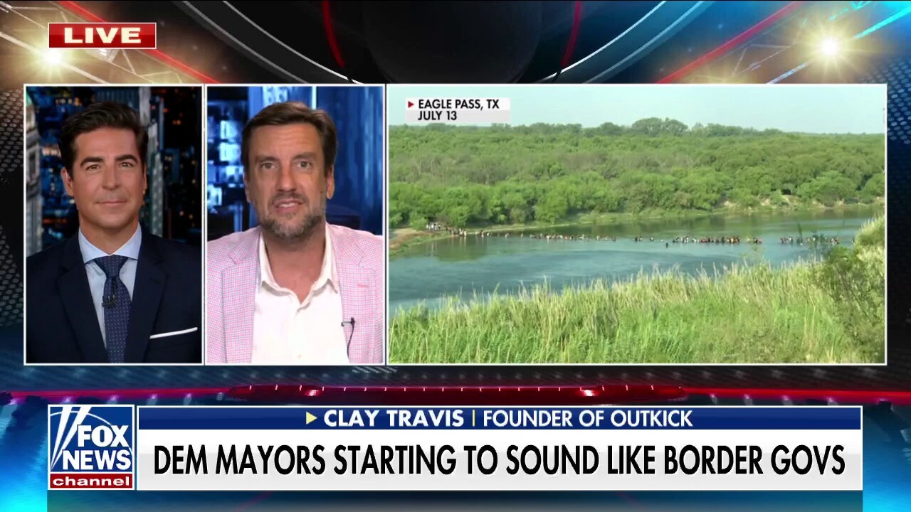 Migrants are 'nearly' overwhelming border towns themselves: Clay Travis