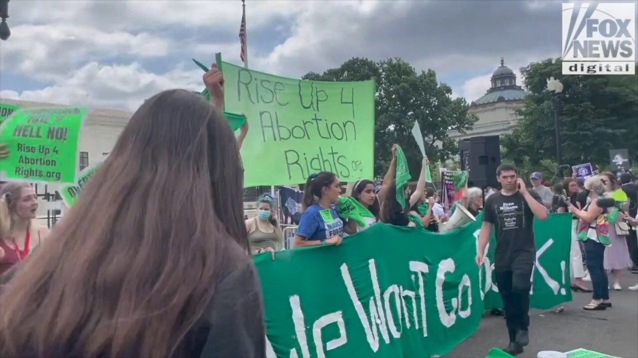 WATCH HERE: Activists outside Supreme Court react to overturning of Roe v. Wade