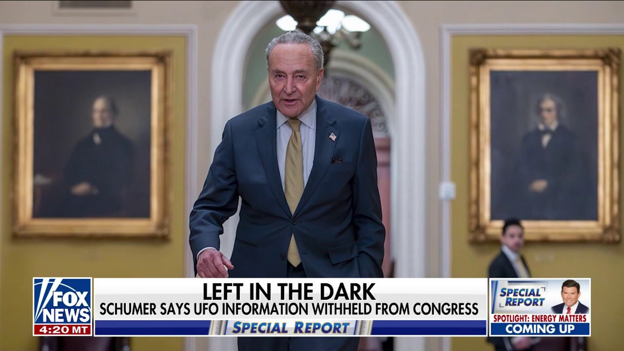 Chuck Schumer calls for more transparency on UFOs