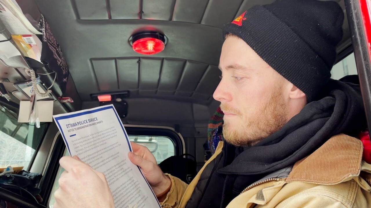 WATCH NOW: Canadian truckers receive warnings, but 'it's going to take a lot more than a piece of paper' to leave