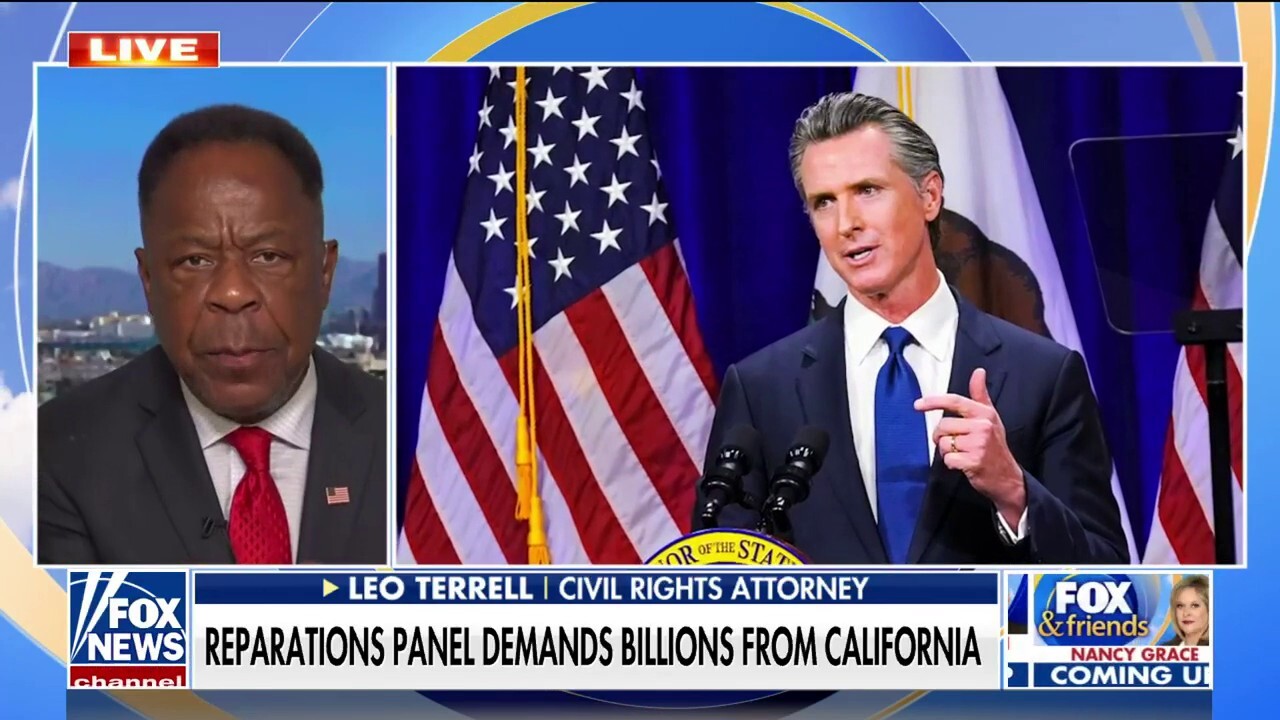 Leo Terrell blasts CA panel calling for reparations: 'Pandering to the highest degree'