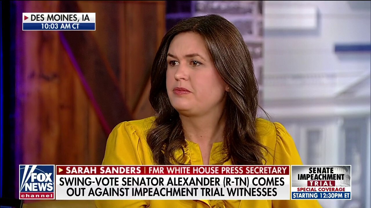 Sarah Sanders: Impeachment will go down as a historically 'dumb' move by Dems
