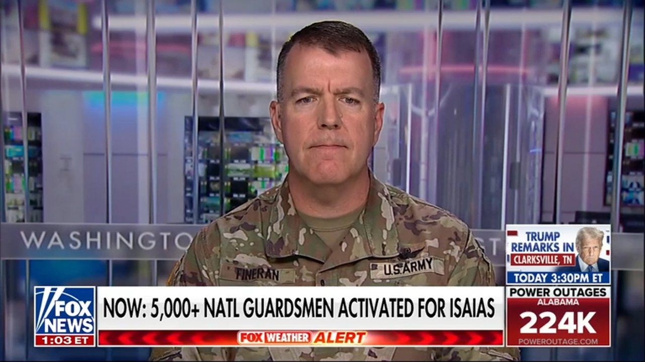 More than 5,000 National Guardsmen activated after Isaias makes landfall