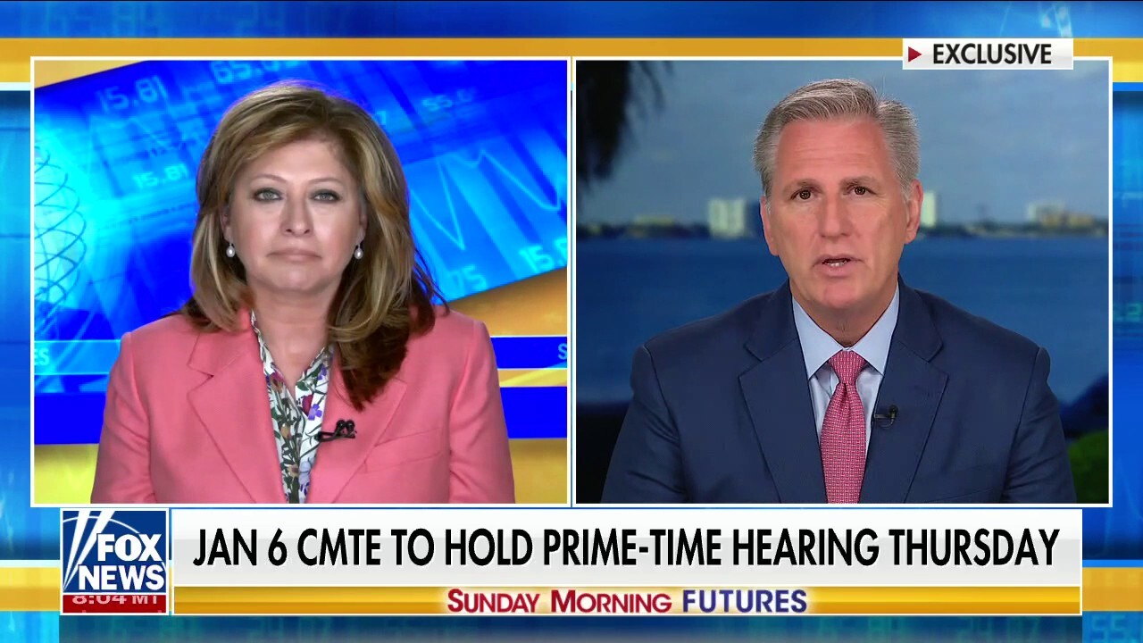McCarthy rips Democrats for targeting 'political foes' in Jan. 6 probe