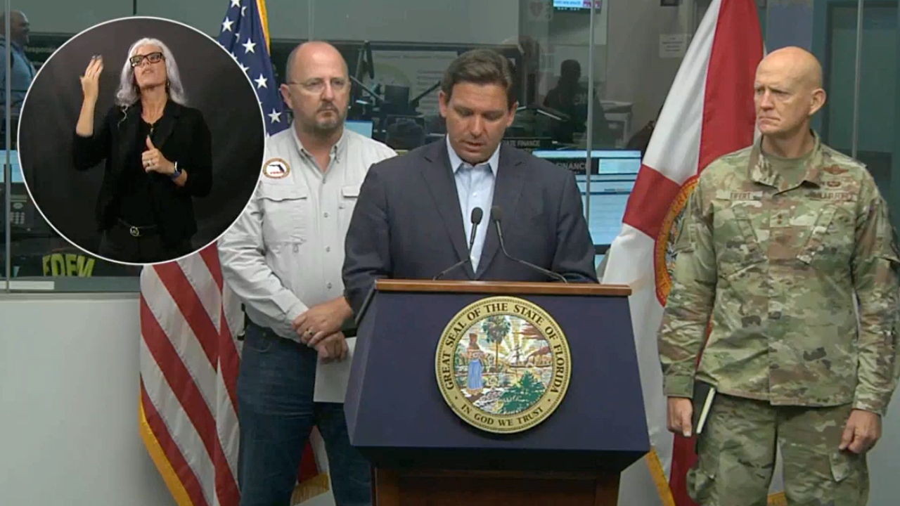 Governor DeSantis provides an update on Hurricane Ian as storm moves towards Florida