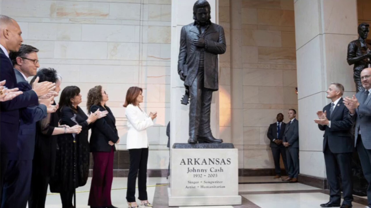 Johnny Cash statue added to Emancipation Hall on Capitol Hill