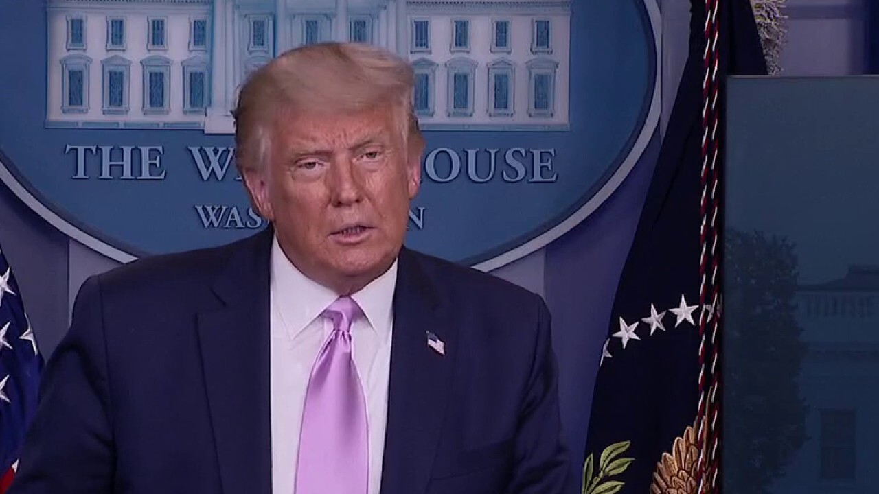 President Trump announces he intends to restore sanctions against the Iranian regime and blasts the Obama-Biden Iran deal