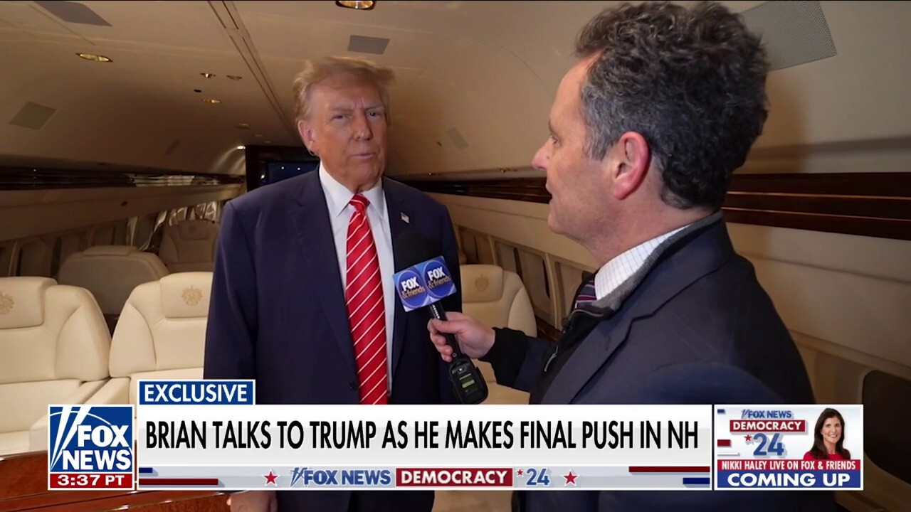 'Fox & Friends' goes inside the Trump campaign plane as candidates make final push in New Hampshire