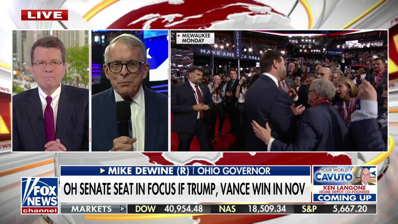 Gov. Mike DeWine, R-Ohio, discusses the U.S. Senate seat in focus as JD Vance secures the vice presidential nomination on 'Your World.'