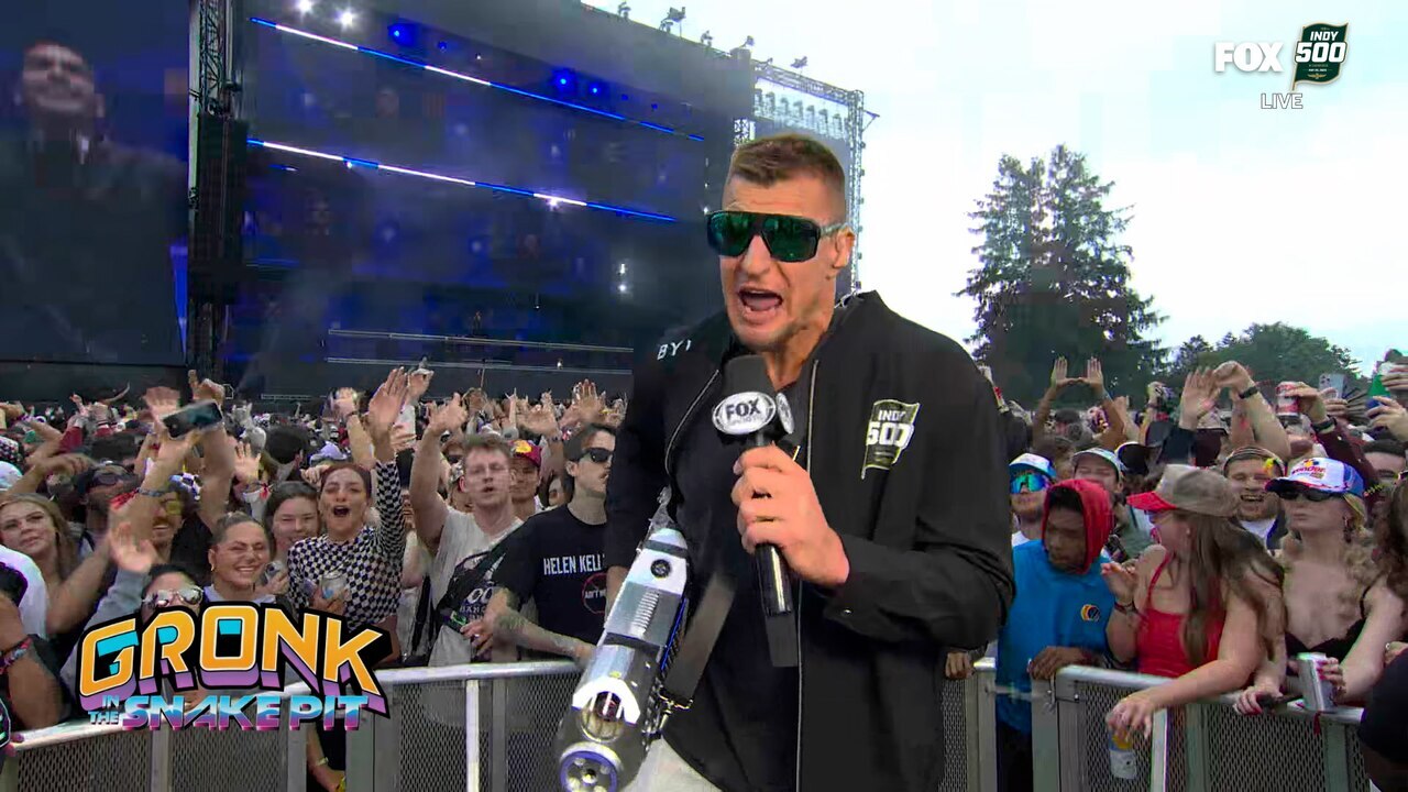 'I absolutely own the Colts' - Rob Gronkowski on feeling at home at Indy 500 | INDYCAR on FOX
