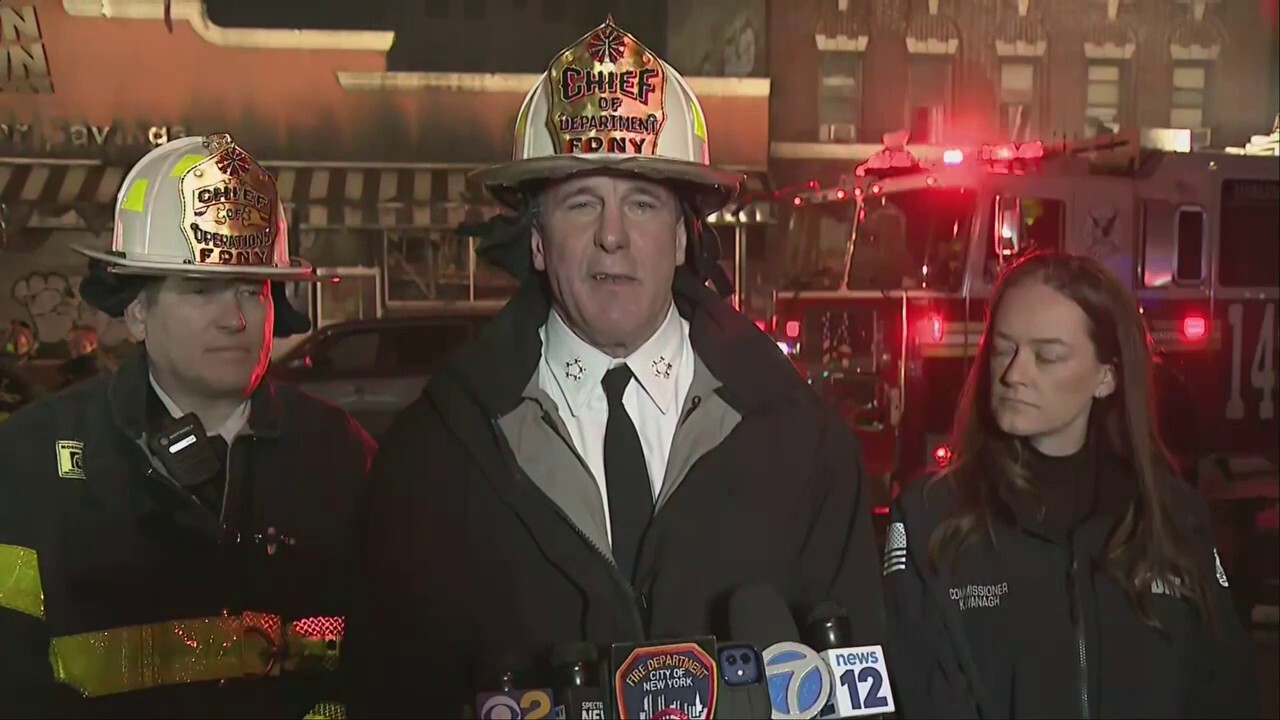 FDNY Chief John Hodgens provides details on the supermarket fire in the Bronx