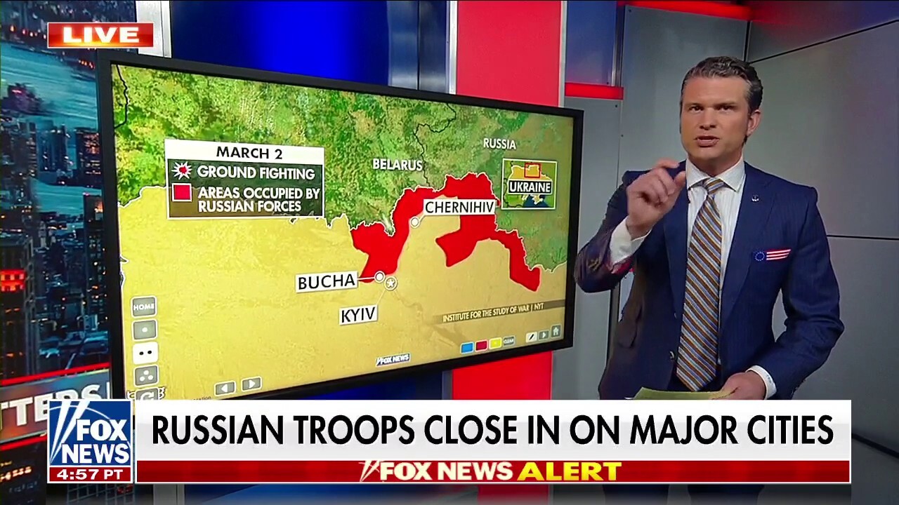 Pete Hegseth on Russian invasion into Ukraine amid explosions reported near nuclear power plant