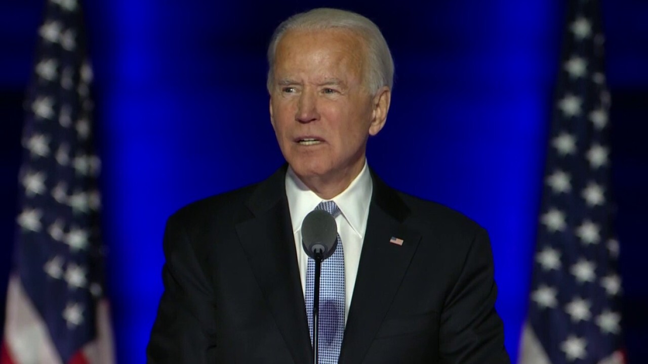 President-elect Joe Biden, incoming Vice President Kamala Harris gives victory speech. 