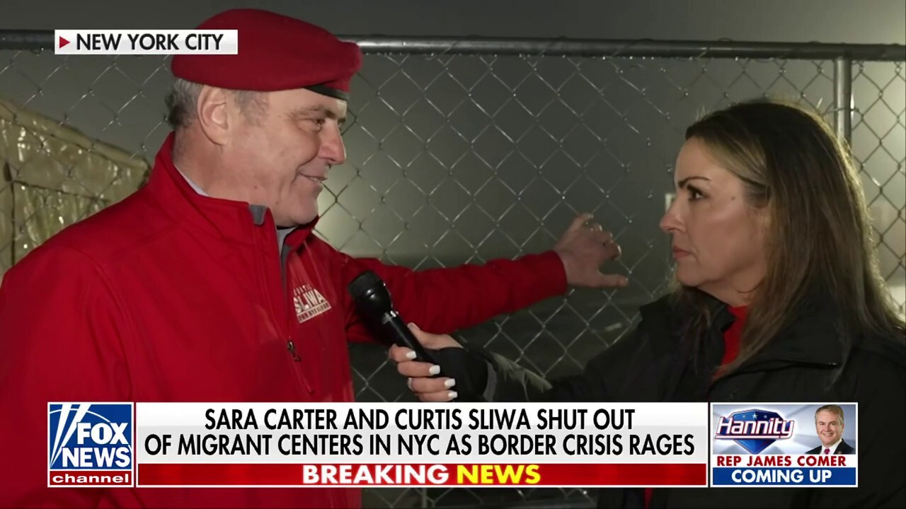 Curtis Sliwa shut out of NYC migrant center: 'What are you gonna do, arrest me?'