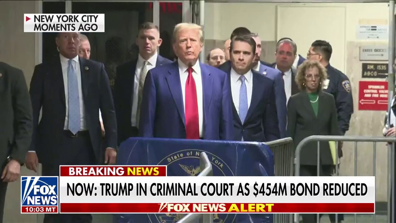 Trump torches NY judge after bond reduction: 'A disgrace to this country'
