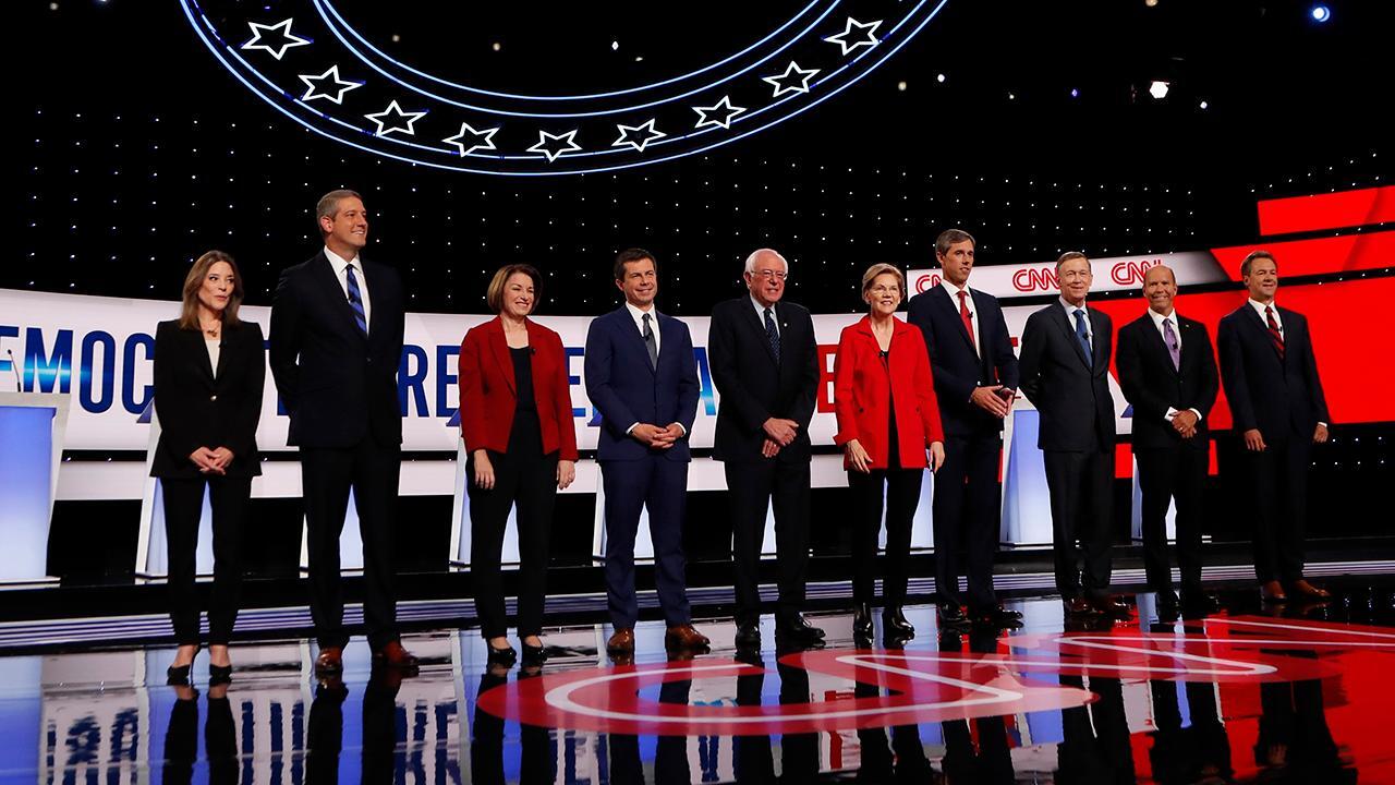 How did voters react to night one of the second Democratic presidential debate?