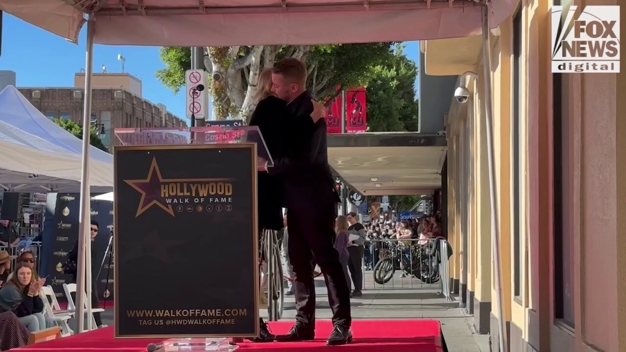 Macaulay Culkin tears up during Catherine O'Hara's speech at Walk of Fame Ceremony