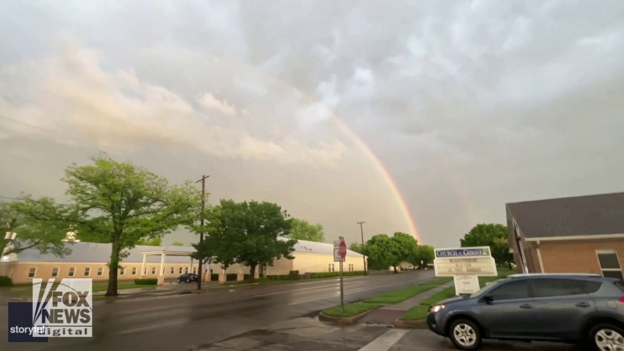 Lightning strike, double rainbow caught on camera: See the moment!