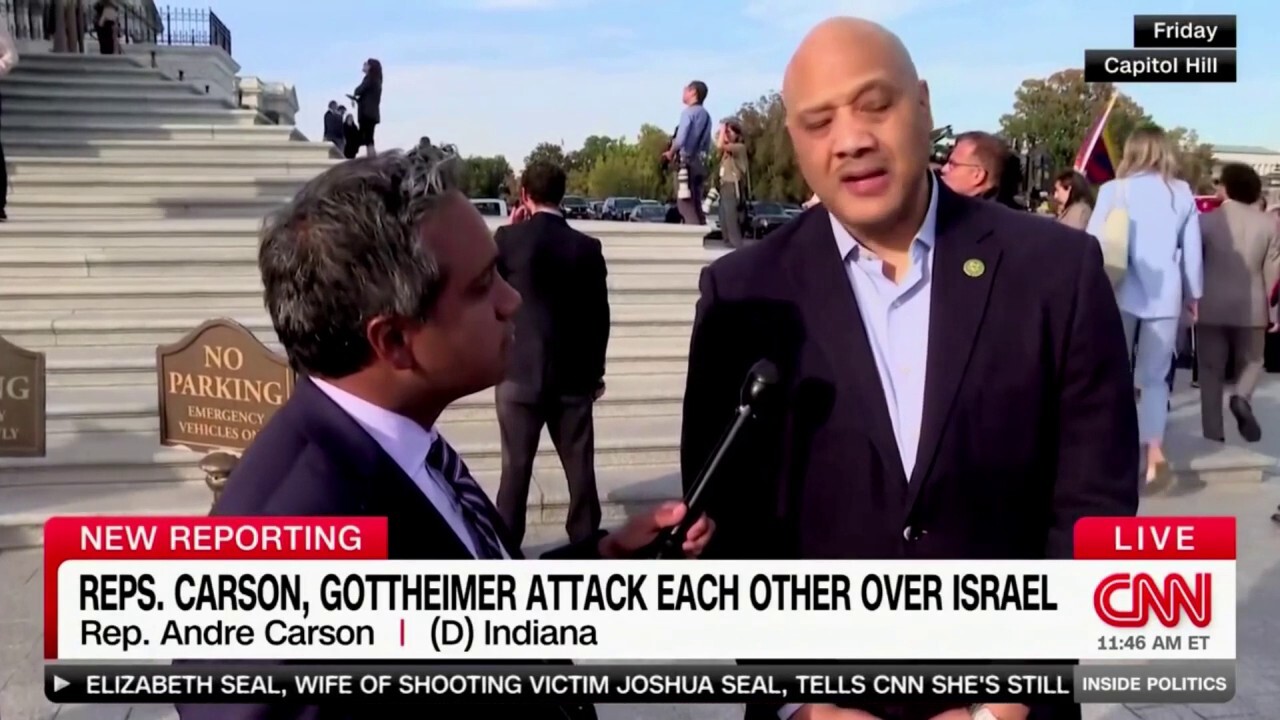 Rep. Carson blasts fellow Dem calling his 'no' vote on Israel support 'despicable'