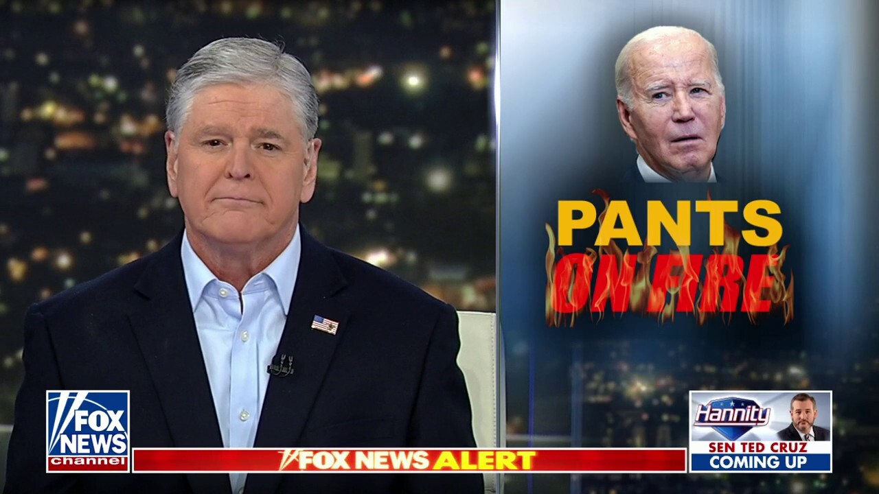 Sean Hannity: Biden is lying right to your face