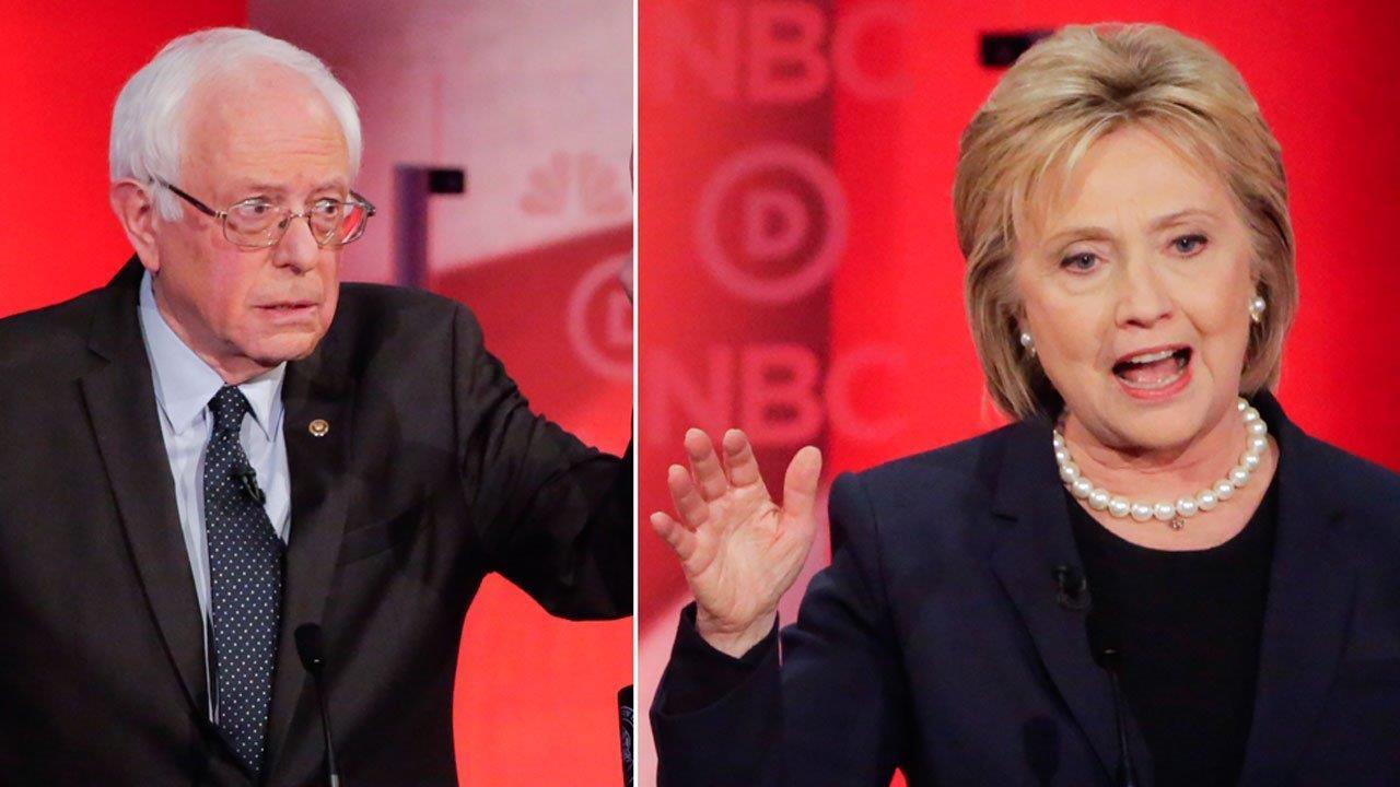 Clinton, Sanders spar over rights to 'progressive' label