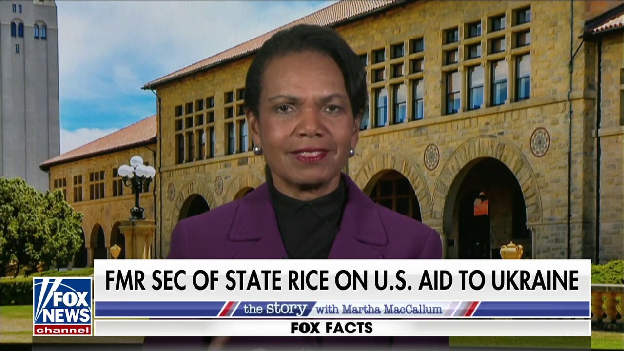 Condoleezza Rice on Russia-Ukraine war:  It is not the time to think about a negotiated settlement