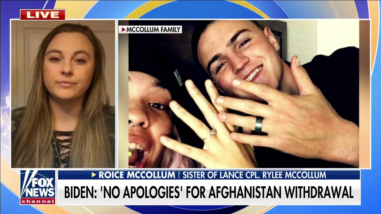 Sister of marine killed in Afghanistan slams Biden for unapologetic comments on withdrawal