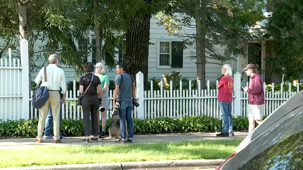 WATCH LIVE: Crowds gather outside home of Harris’ reported VP pick Gov. Tim Walz