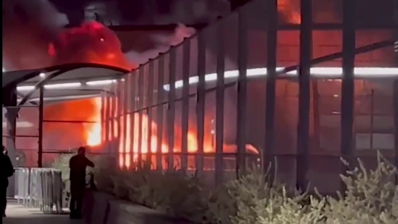 Vegas Stadium Fire_1.mp4 Fox News Video