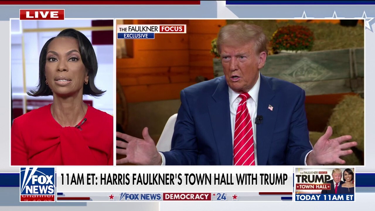 Trump tells Georgia mother he will bring back ‘normalcy’ at 'Faulkner Focus' town hall 