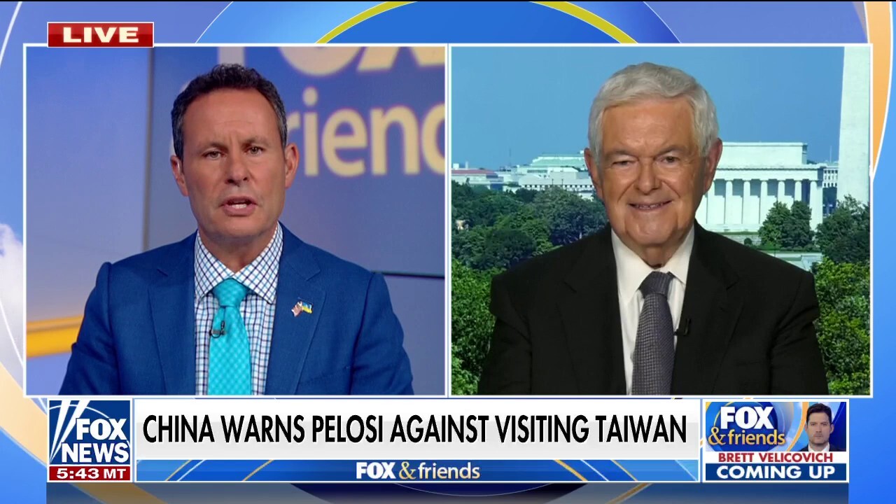 Newt Gingrich: Pelosi should tell Biden officials to 'shut up' about Taiwan visit