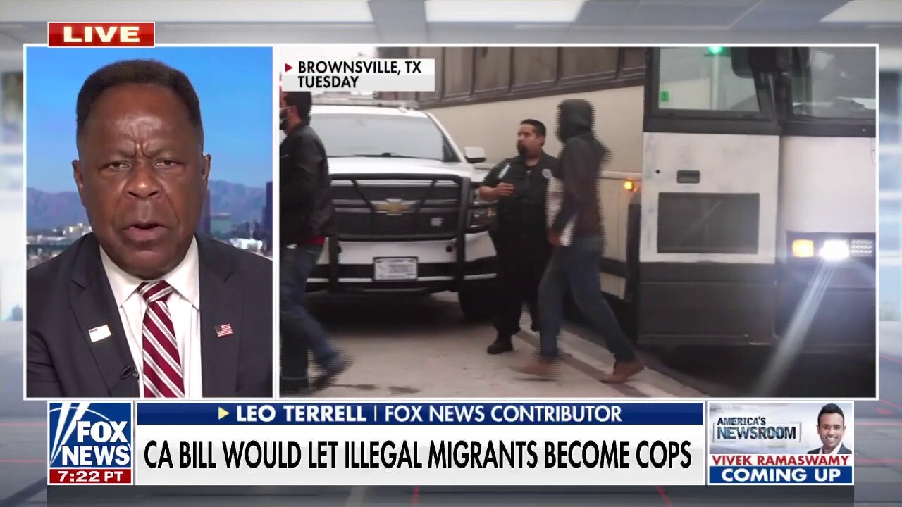 Leo Terrell rips California bill that would let illegal immigrants become police officers: 'Ludicrous'