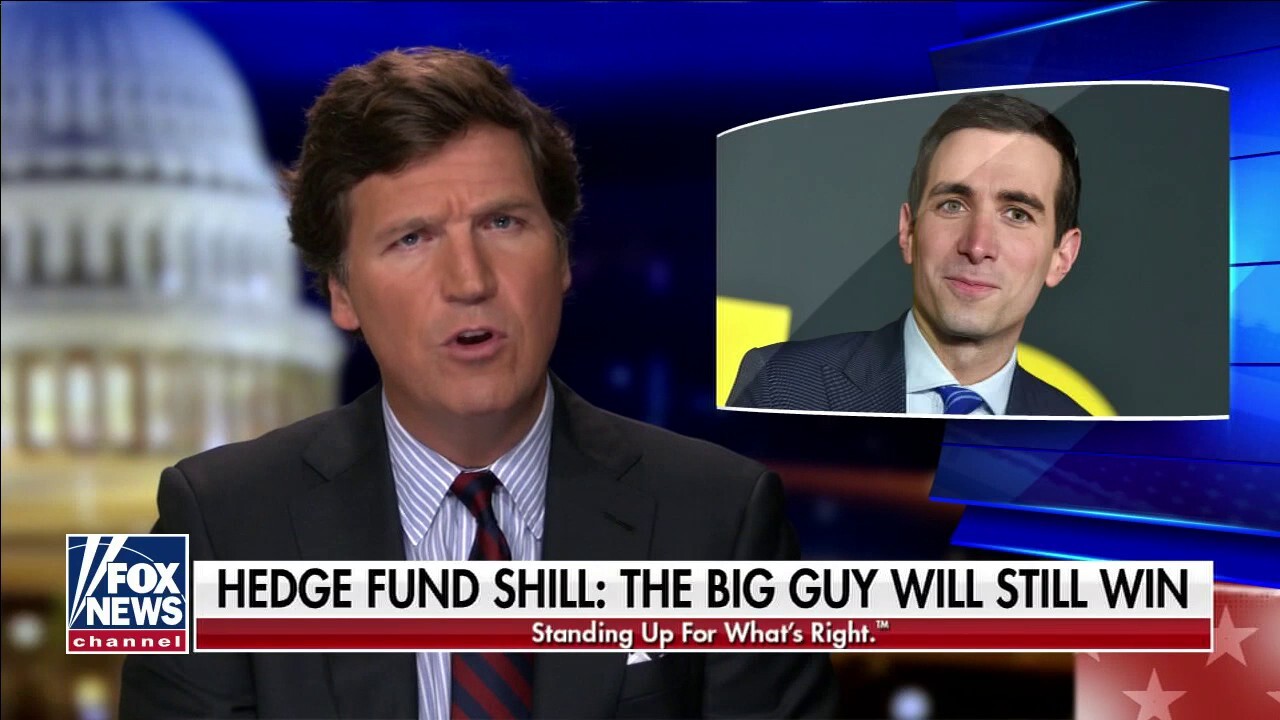 Tucker Carlson rips CNBC's 'professional hedge fund shill' Andrew Ross Sorkin 