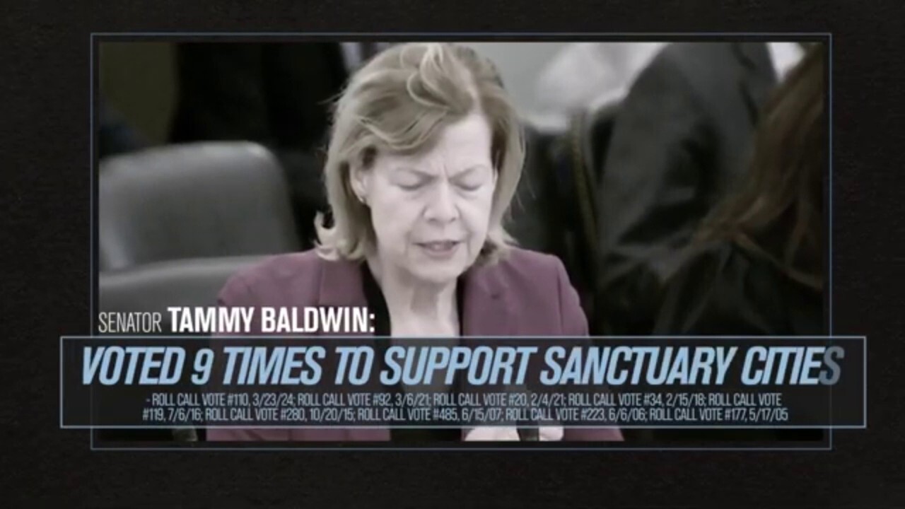 Vulnerable Dem Tammy Baldwin's support of sanctuary cities highlighted in Wisconsin ad