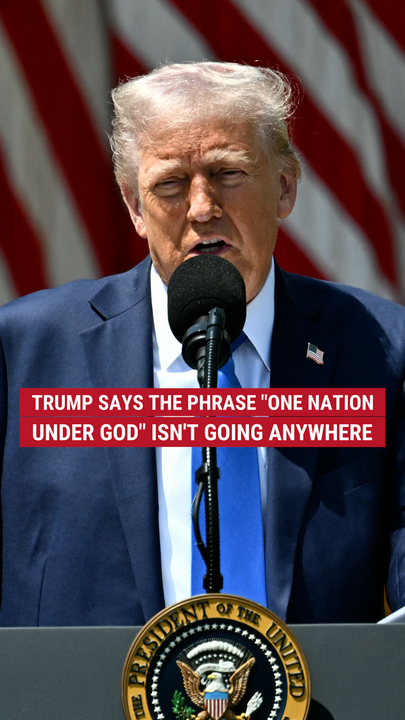 Trump says 'One Nation Under God' isn't going anywhere under his watch
