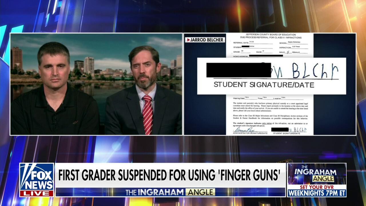 First-grader suspended for using ‘finger guns’: My son was ‘terrified’