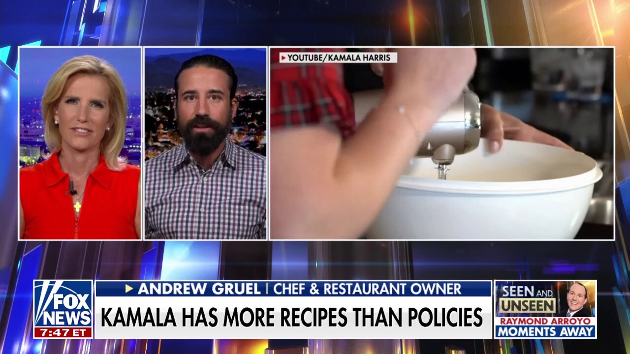  Laura Ingraham: Does Kamala Harris have a future on the Food Network?