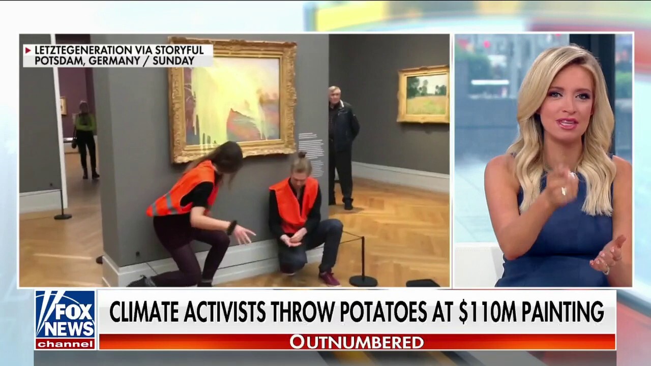 Climate activists throw potatoes at $110 million Monet painting