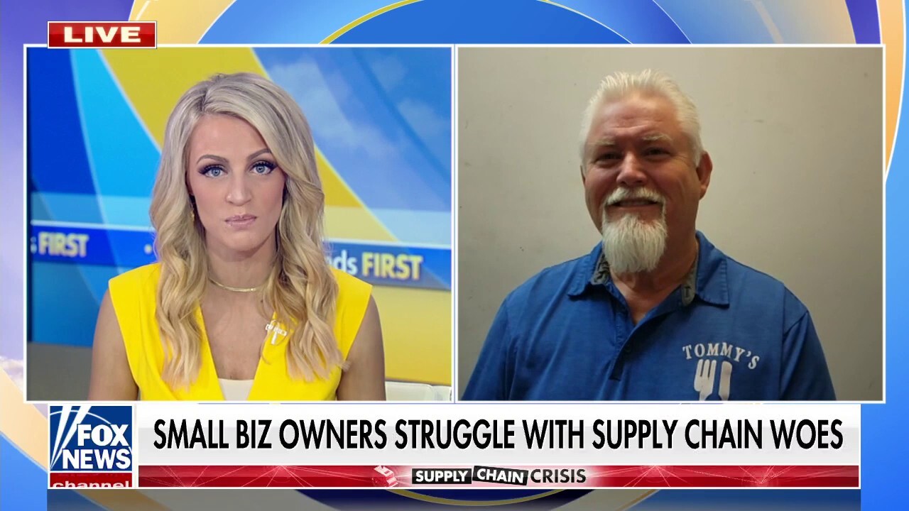 Tommy Sadler, owner of Tommy's Bakery & Café, joined 'Fox & Friends First' to discuss how inflation and supply chain shortages have affected his company.