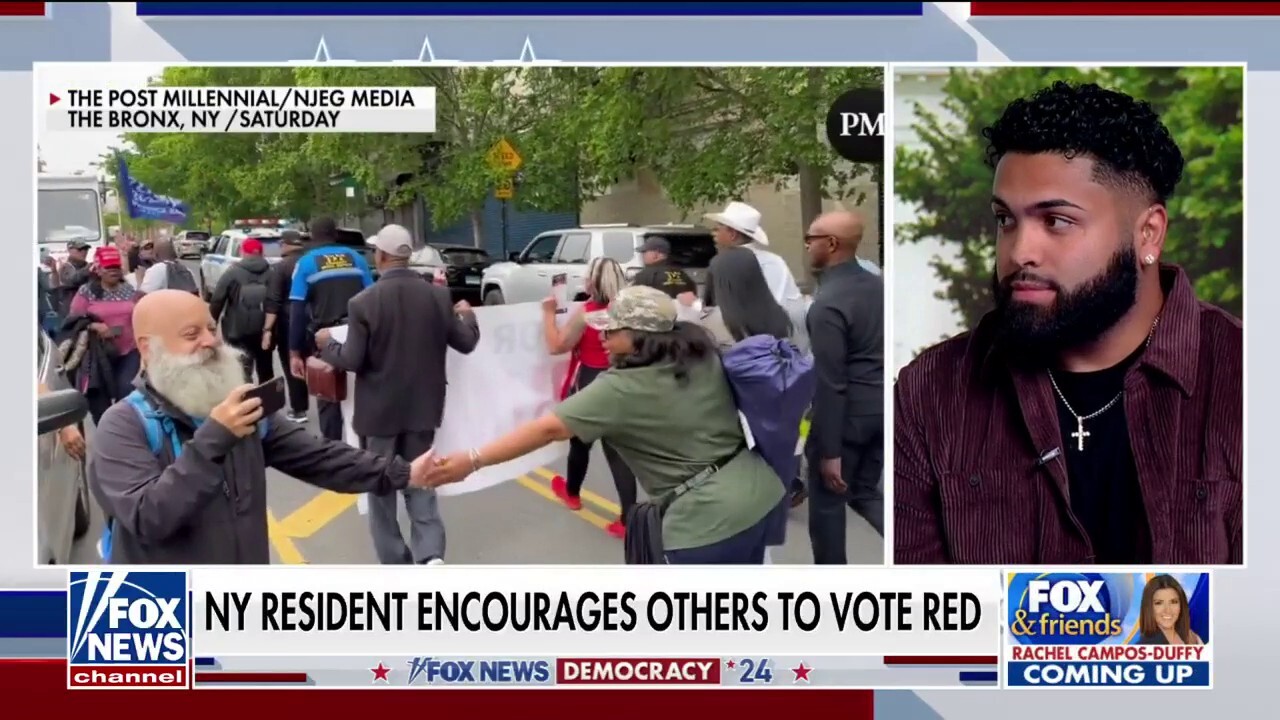 Lou Valentino joins 'Fox & Friends' to call on Republicans to follow in former President Trump's lead and rally support in the Bronx and criticizes Biden for 'race baiting' during a college commencement speech.