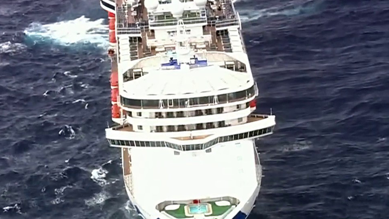 Cruise ship docks in Florida after 2 crew members test negative for coronavirus