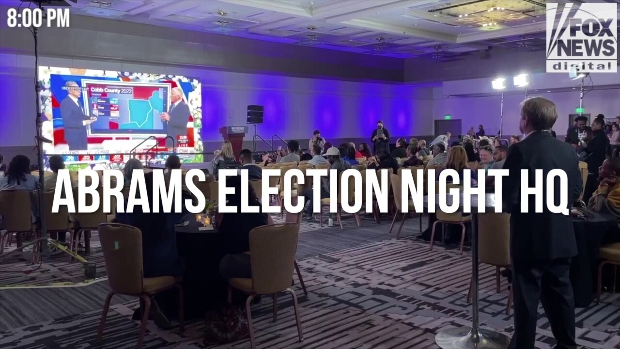 Watch Stacey Abrams supporters' reactions change as results stream in