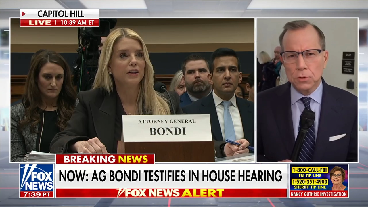 AG Pam Bondi testifies in House hearing on Epstein files