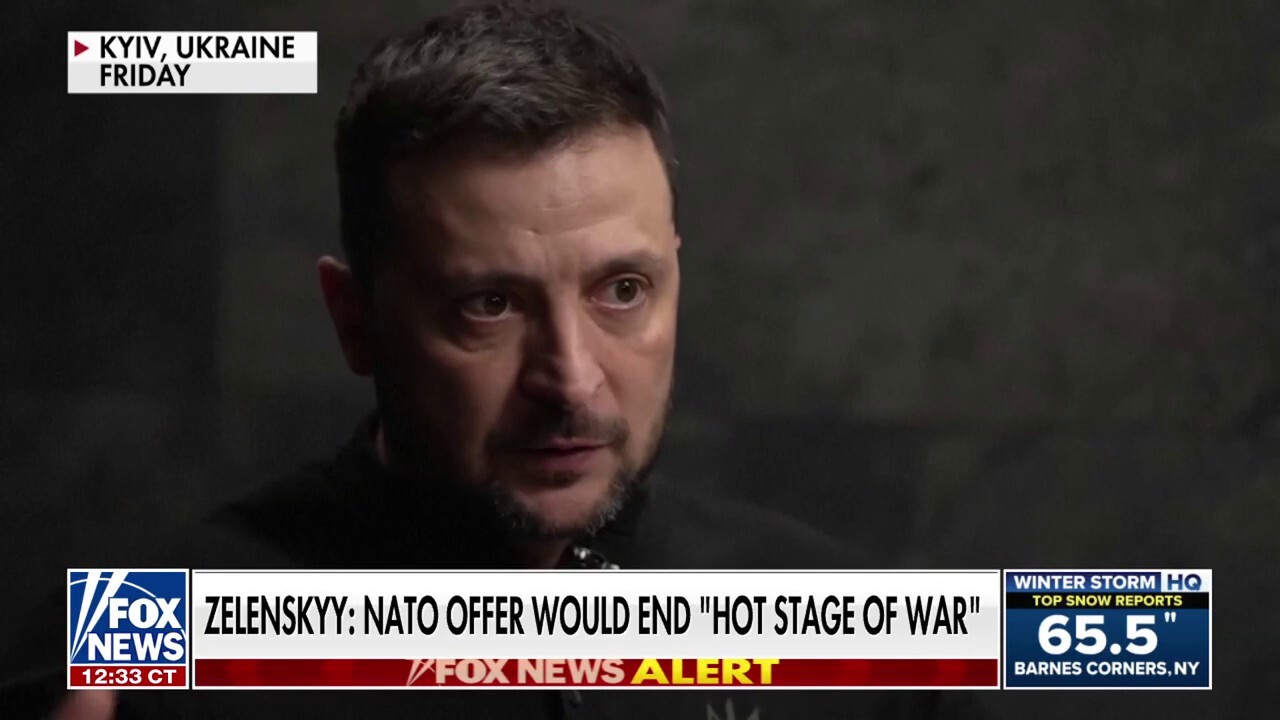 Zelenskyy proposes ending war in exchange for NATO membership