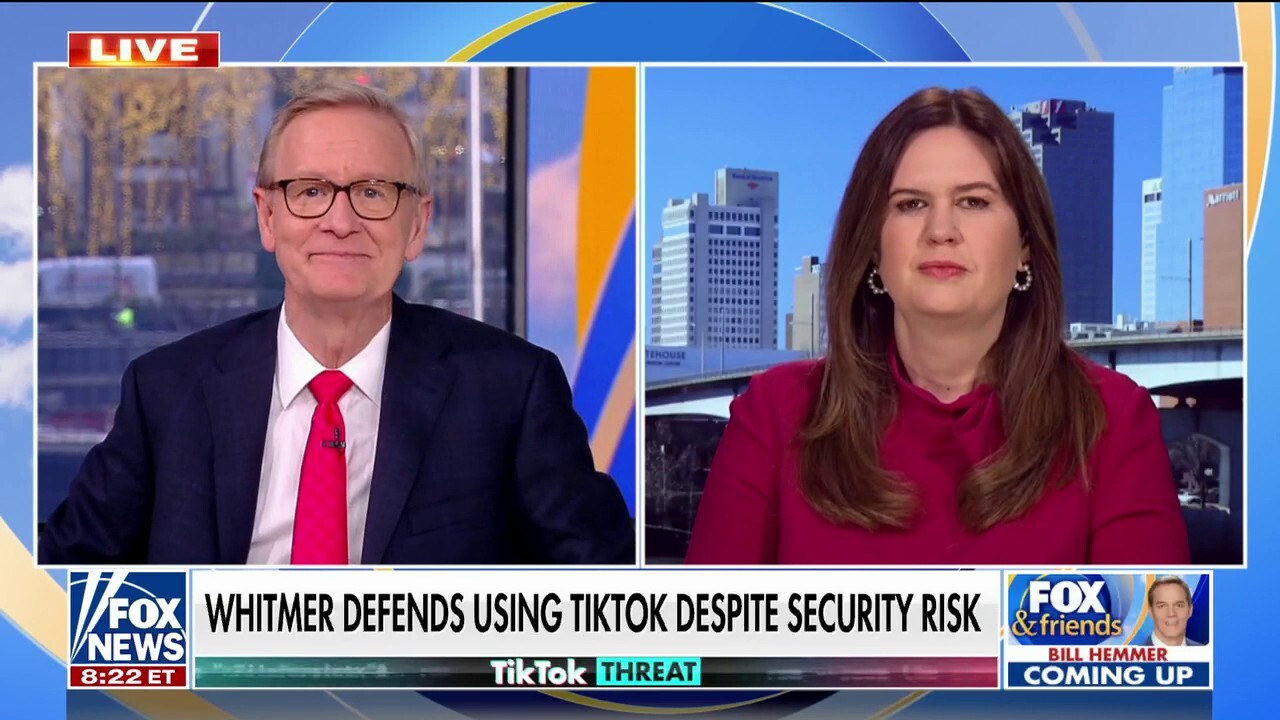 Sarah Sanders slams Gov. Whitmer for using TikTok: 'Putting national security at risk'